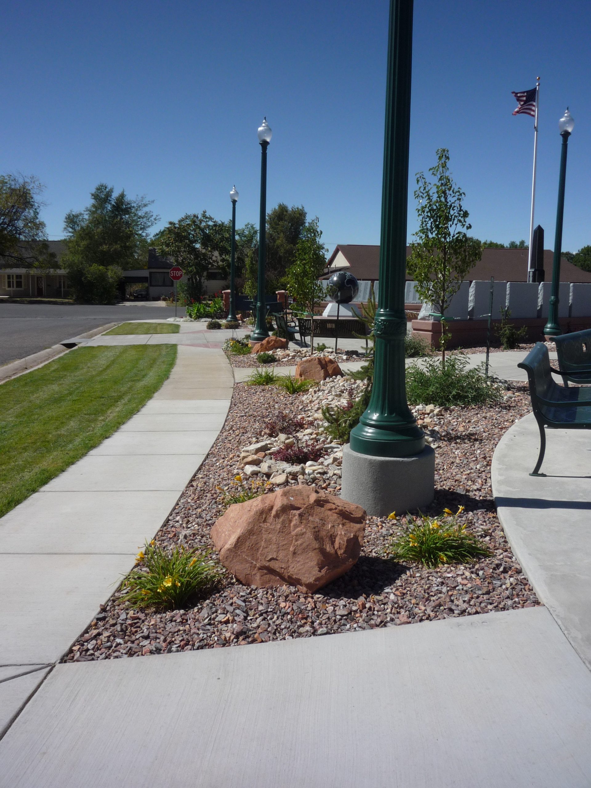Shrubs, Gravel, Boulders